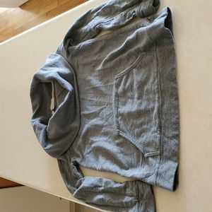 Loft grey cowl neck sweat shirt, size s